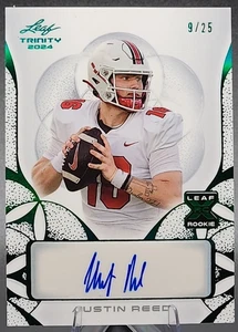 Austin Reed /25 2024 Leaf Trinity Rookie RC Auto West Kentucky Chicago Bears SP - Bild 1 von 2