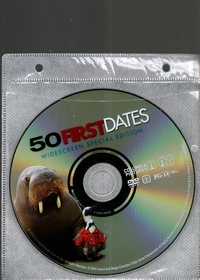 50 First Dates (2004) DVD *DISC ONLY* = REGION 1  /  Peter Segal - Image 1 of 1