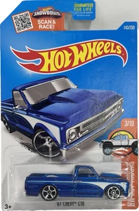 1967 Chevy C10 Pickup Truck 1:64 Hot Wheels Released 2015 Blue Hot Trucks Series - Picture 1 of 9