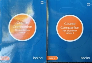 📚🆕⚖️ Barbri CALIFORNIA Bar Exam Course Companion 2025- 2026~ 2 Vol Set ❤️✅ - Bild 1 von 4