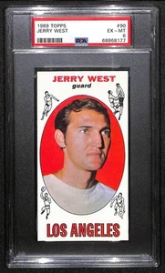 Jerry West 1969 Topps #90 PSA 6 - Imagen 1 de 2