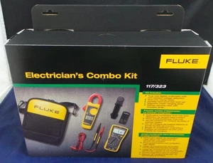 Kit combinado de multímetro de electricista y pinza amperimétrica True RMS Fluke 117/323KIT NUEVO - Imagen 1 de 3