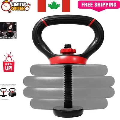 Adjustable Kettlebell Handle for 1-Inch Plates – Up to 100 lbs, Travel Friendly - Image 1 of 4