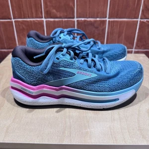 Brooks Ghost Max 2 Storm Blue Pink Women's Size 7 Shoes Sneakers - Picture 1 of 11