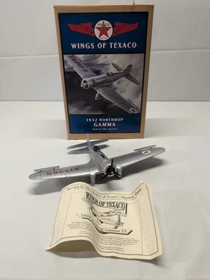 Wings of Texaco 1932 Northrop Gamma 2nd in Series Airplane Bank '94 ERTL No Key - Image 1 of 4