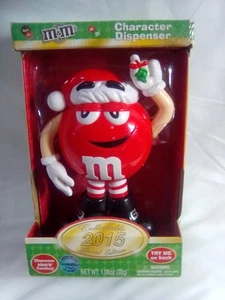 2015 M&M's Limited Edition Red Character Candy Dispenser Holiday Christmas - Bild 1 von 5