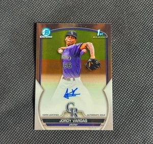 Bowman Chrome 2023 - Prospect Autographs Jordy Vargas automático #CPA-JVG - Imagen 1 de 2