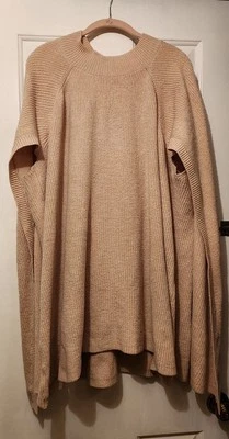 Suéter túnica Lane Bryant para mujer con capa tostada, talla 22/28 Foto 1 de 2