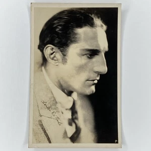 Charles De Roche Stummfilm Schauspieler RPPC Echt Foto Postkarte AZO ca.1920er Sepia Po - Bild 1 von 2