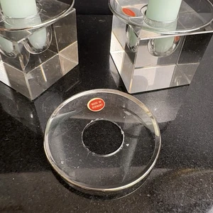 Bobeches Candle Rings For Candle Drips 2.5” Set Of 3 Silver Rim Made In Germany - Picture 1 of 9