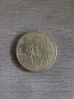 2000 France 50 Euro Cent (1st map)  Uncirculated - Image 1 of 2