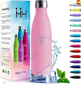 HoneyHolly Botella Termica - 500ML - Botella agua Acero Inoxidable, Termo con - Imagen 1 de 8