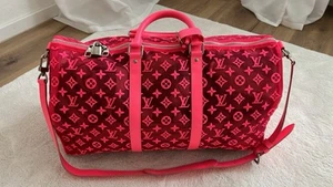 Original Louis Vuitton Keepall PINK Neon 50 Kim Jones M45048 - Bild 1 von 5