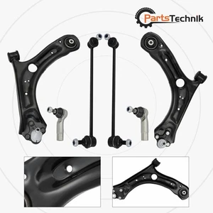 Front Lower Control Arms Sway Bars Tie Rods Kit Fit 2012-16 Passat Beetle FWD - Picture 1 of 12