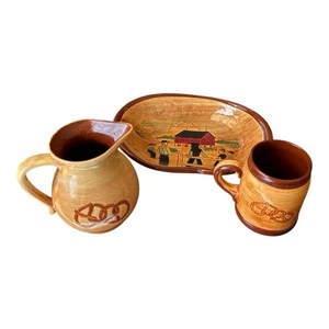 Pennsbury Brezel Krug Becher Schüssel Set Vintage Keramik - Bild 1 von 11