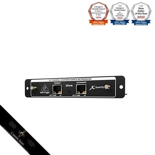 Behringer X32 Option Card DANTE Network Interface 24bit 44.1kHz/48kHz Compatible - Image 1 of 1