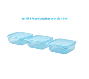 Ikea Contenitori Porta Alimenti con Coperchio Set di 3 - Foto 1 di 4
