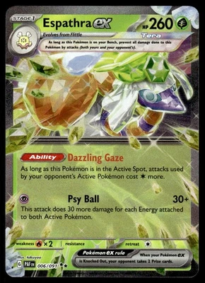Pokemon TCG Paldean Fates #005/193 Espathra EX NM - Image 1 of 2