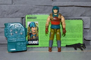1990 Gijoe Cobra Heavy Ordinance Operator ( Dodger ) Weapons & Filecard ! - Picture 1 of 2