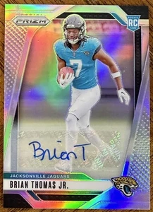 BRIAN THOMAS JR. 2024 PANINI PRIZM ROOKIE AUTOGRAPH SILVER RC AUTO #314 READ - Picture 1 of 15