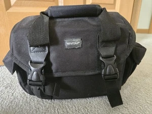 Vivitar Nylon Digital Camera Large 4 Pocket Gadget Bag With Strap - Picture 1 of 3
