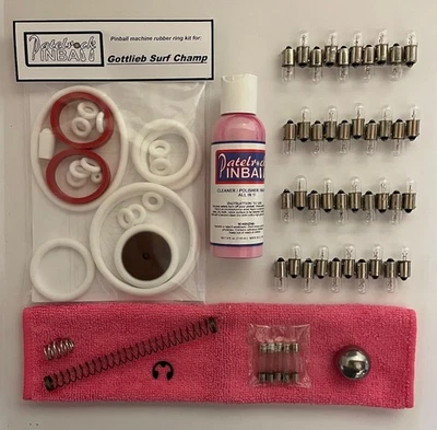 1976 Gottlieb Surf Champ Pinball Machine Maintenance Tune Up Kit - Изображение 1 из 3