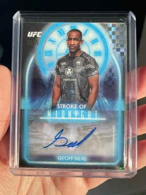 Geoff Neal Stroke of Midnight Auto Moonrise /25 - 2025 Topps Midnight UFC SMA-GN - Image 1 of 2