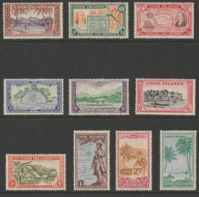 Juego definitivo Cook Is COMO NUEVO sg150-159 1949 MNH Foto 1 de 2