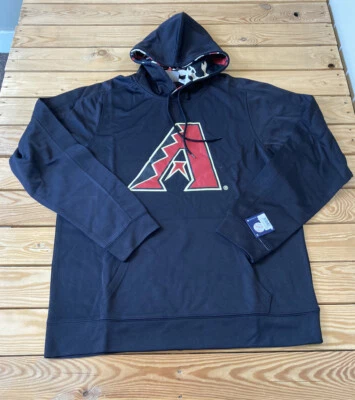 genuine merchandise NWT $74.99 men’s diamondbacks hoodie sweatshirt sz L navy i3 - Image 1 of 4
