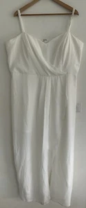 City Chic Dress XL 22 Plus Size Ivory White L Cocktail Party Wedding Boho - Picture 1 of 9