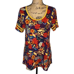Lularoe Womens Classic T Size Medium Multicolor Stretch Short Sleeve (1354) - Picture 1 of 8