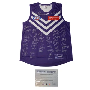 Fremantle Dockers Football Club 2023 AFL Official Team Signed Guernsey - Picture 1 of 1