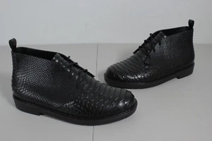 Melissa Baja East Chukka Boot Chukka Womens Sz 11 Rubber Snake Pattern Black - Picture 1 of 11