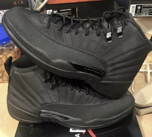 all black jordan 12 winterized