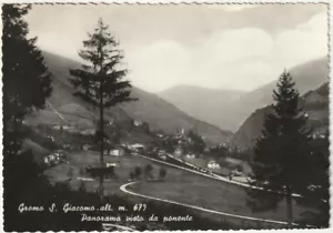 GROMO S. GIACOMO - BERGAMO - PANORAMA VISTO DA PONENTE - VIAGG. 1958 -78058- - Picture 1 of 1