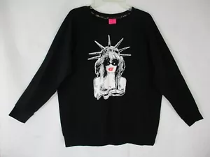 Torrid Betsey Johnson size 2 "Lady Liberty" Black Sweatshirt - Picture 1 of 9