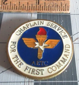 Moneda Desafío Servicio Capellán AETC Comando de Entrenamiento de Educación Aérea de la USAF - Imagen 1 de 2