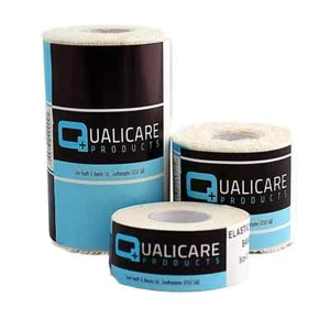 QUALICARE PRO EAB VENDAJE ADHESIVO ELÁSTICO CINTA DE SOPORTE DEPORTIVO CORREA BLANCA - Imagen 1 de 6