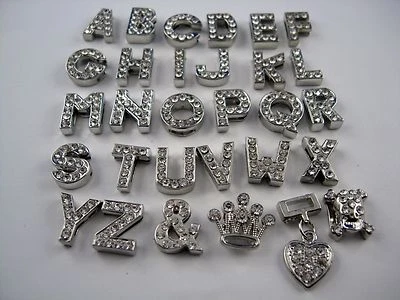 Strass Buchstabe zum Fertigen von Ketten, Armbänder , Halsband mit Name usw - Bild 1 von 2