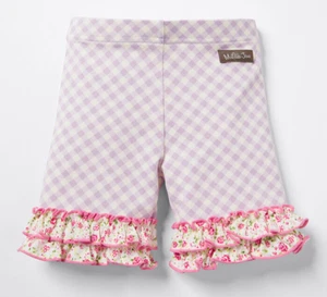 NWT Girls Matilda Jane Enchanted Garden Maddie Gingham Shorts Shorties size 16 - Picture 1 of 4