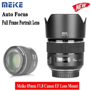 Meike 85mm F1.8 Auto Focus Full Frame Portrait Lens for Canon EOS EF Mount DSLR - Picture 1 of 17
