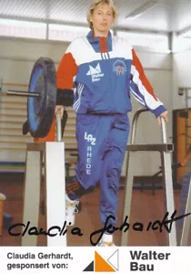 Claudia GERHARDT - Germania, bronzo MONDIALI atletica leggera 1996, originale! - Foto 1 di 1