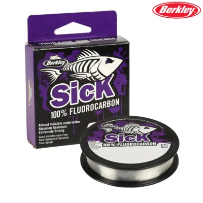Berkley Sick Fluorocarbon Fishing Leader - Clear 50m - All Sizes - Image 1 of 4
