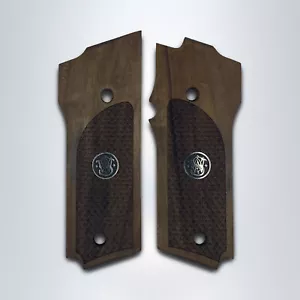 KSD Brand SW Mod 59 Compatible Walnut Grips Dragon Skin - Picture 1 of 1