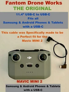 DJI Mavic Mini 2 / 3 Pro ..Remote Short Cable..USB-C to USB-C..Samsung & Android - Picture 1 of 4