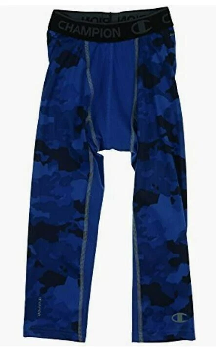 Champion Men's Powerflex 3/4 Tight, Awesome Blue Camo/ Concrete - Image 1 of 1