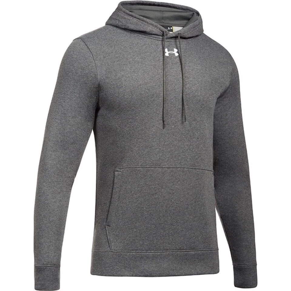 Sudadera con Capucha Under Armour Hustle Fleece Team Juvenil 1300129 Gris Carbono Talla M Foto 1 de 4