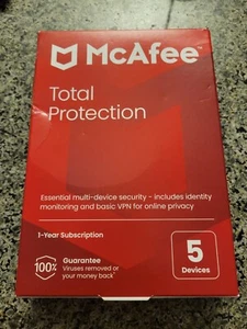 McAfee Total Protection for 5 Users Windows/Mac/Android/iOS/ChromeOS Product Key - Picture 1 of 6
