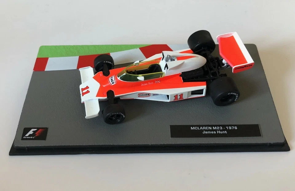 F1 Auto Collection 1:43 McLaren M23 James Hunt 1976 WC No Spark Minichamps - Immagine 1 di 1