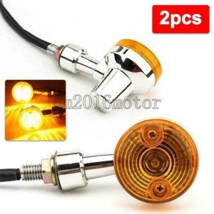 2Pcs Bullet 2.4" plastic Mini Turn Signal For Yamaha V Star 1100 1300 650 950 - Picture 1 of 7